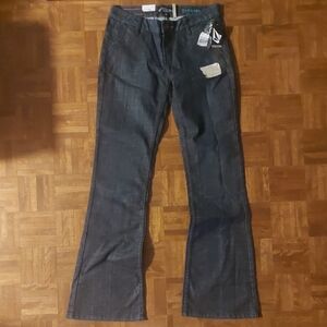 BRAND NEW W/TAGS Women's Volcom Dark Denim Jeans Trouser Dresden Size 5